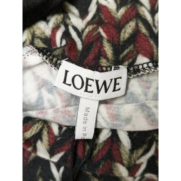 Loewe Luxury Patterned Long Sleeve Cotton Top Multicolor S - Picture 6 of 11